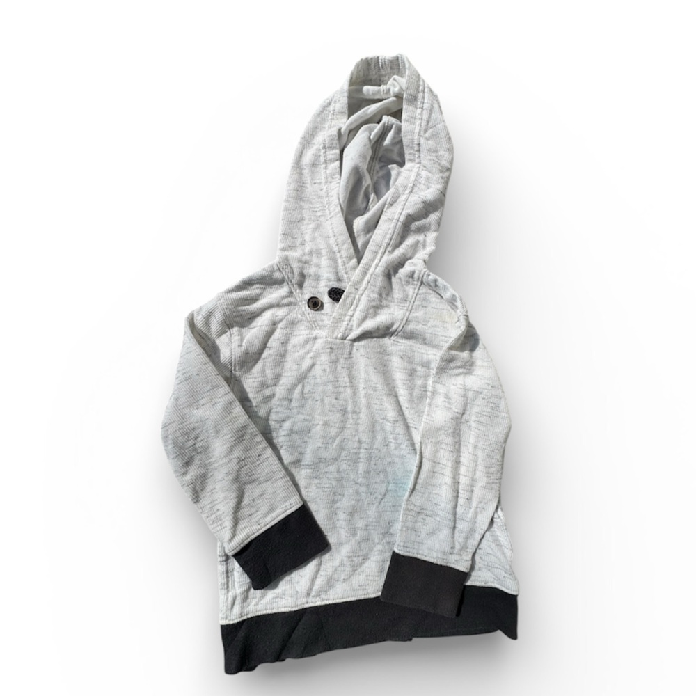 Cat & Jack Heather Grey Textured Hoodie